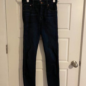Madewell Dark Wash Skinny Jeans